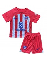 Atletico Madrid Domácí dres pro děti 2023-24 Krátký Rukáv (+ trenýrky)